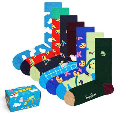 P 7-Day Gift Box Blau/Rot Baumwolle Gr 41/46 - Happy socks - Modalova