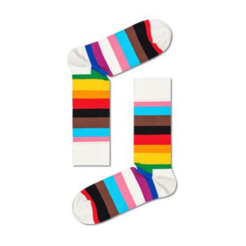 P Pride Stripe Sock Weiß Muster Baumwolle Gr 41/46 - Happy socks - Modalova