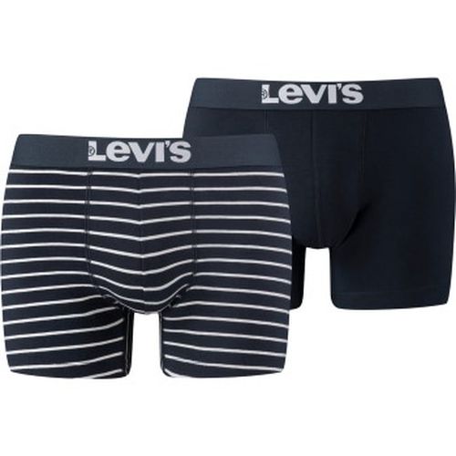 P Base Stripe Boxer Weiß/Marine Baumwolle Large Herren - Levis - Modalova