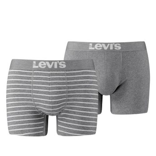 P Base Stripe Boxer Grau Baumwolle Small Herren - Levis - Modalova