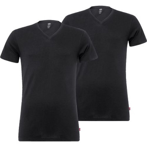 P Base V-Neck T-shirt Schwarz Baumwolle Medium Herren - Levis - Modalova