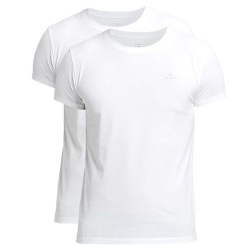 P Basic Crew Neck T-Shirt Weiß Baumwolle Small Herren - Gant - Modalova