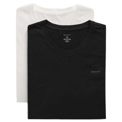 P Basic Crew Neck T-Shirt Schwarz/Weiß Baumwolle Small Herren - Gant - Modalova