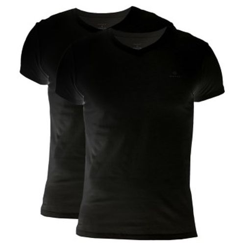 P Basic V-Neck T-Shirt Schwarz Baumwolle Small Herren - Gant - Modalova