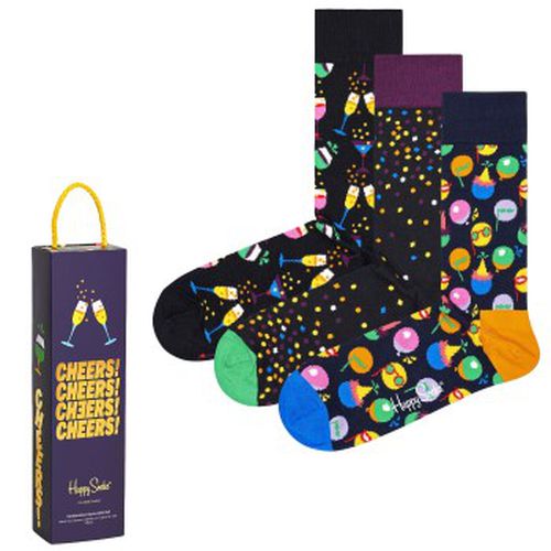 P Celebration Socks Gift Box Schwarz gemustert Baumwolle Gr 41/46 - Happy socks - Modalova