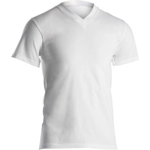 Single Jersey V-neck T-Shirt Weiß Baumwolle Small Herren - Dovre - Modalova