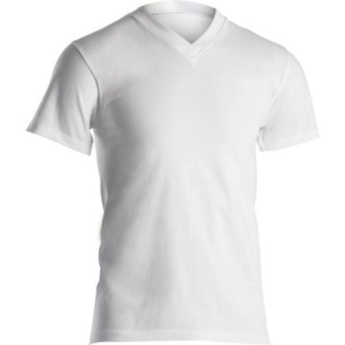 Single Jersey V-neck T-Shirt Weiß Baumwolle X-Large Herren - Dovre - Modalova