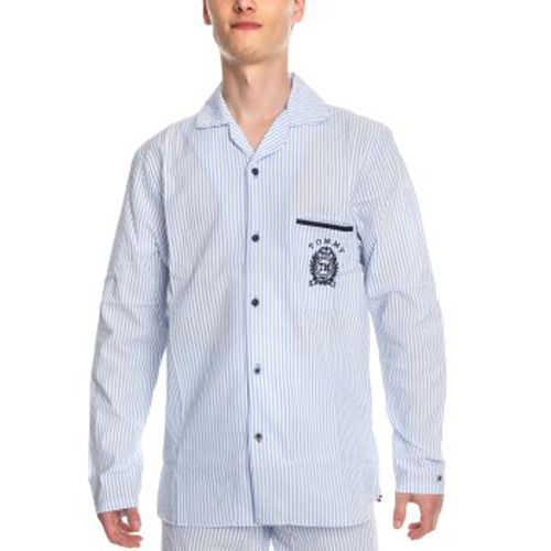 Tommy Sleep Pyjama Shirt Hellblau gestreift X-Large Herren - Tommy Hilfiger - Modalova