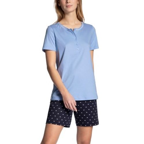 Night Lovers Short Pyjama Blau Baumwolle Medium Damen - Calida - Modalova
