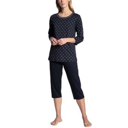 Night Lovers Threequarter Pyjama Dunkelblau Baumwolle Large Damen - Calida - Modalova