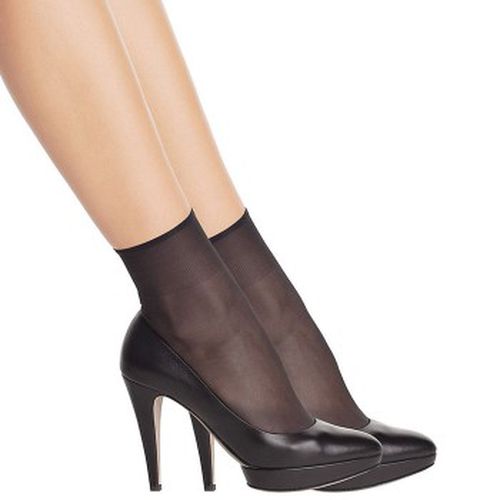 P Sublim Voile Brilliant Ankle Socks Schwarz Polyamid One Size Damen - DIM - Modalova