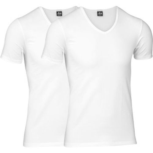 P Organic Cotton V-Neck T-shirt Weiß Ökologische Baumwolle Small Herren - JBS - Modalova