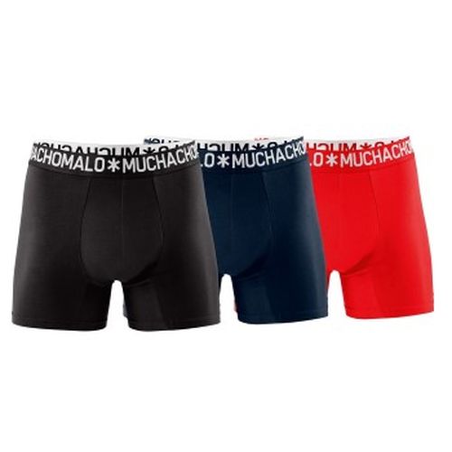 P Cotton Stretch Basic Boxer Schwarz/Rot Baumwolle Large Herren - Muchachomalo - Modalova