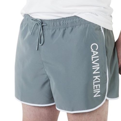 Badehosen Core Solid Short Runner Swim Shorts Grau Polyester Medium Herren - Calvin Klein - Modalova