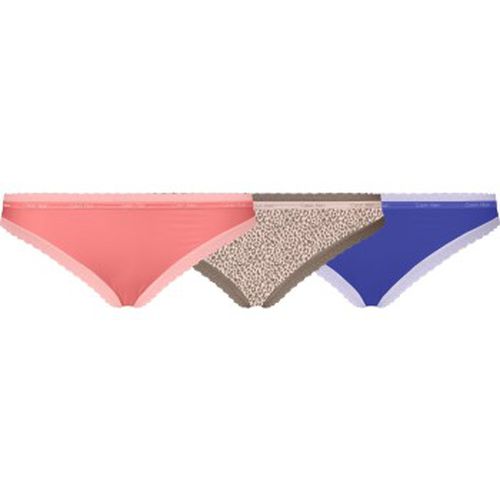 P Bottoms Up Refresh Bikinis Blau/Rosa Nylon Small Damen - Calvin Klein - Modalova