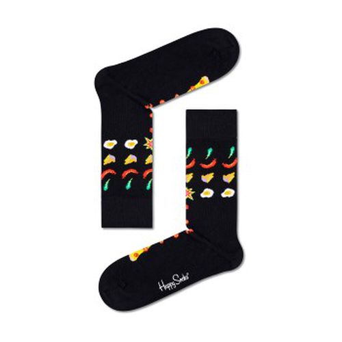P Pizza Invaders Sock Schwarz gemustert Baumwolle Gr 36/40 - Happy socks - Modalova