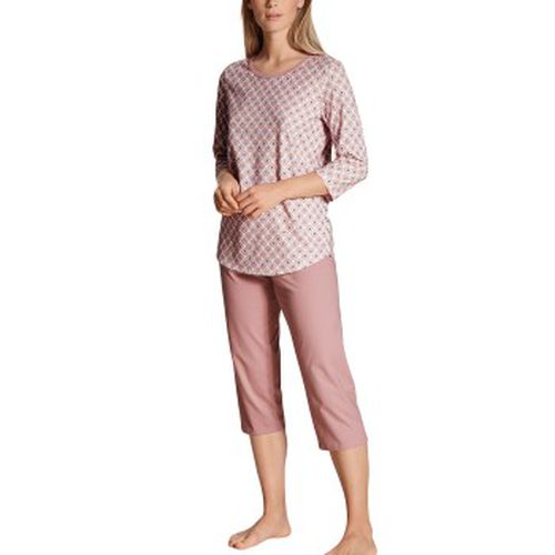 Lovely Nights Crop Pyjama Rosa Muster Baumwolle Small Damen - Calida - Modalova