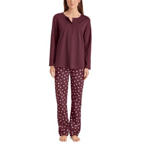 Lovely Nights Pyjama Button Tab Lila gemustert Baumwolle Medium Damen - Calida - Modalova