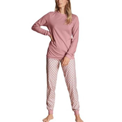 Lovely Nights Pyjama With Cuff Rosa Muster Baumwolle Small Damen - Calida - Modalova