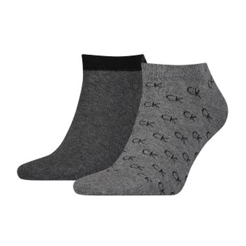 Calvin Klein 2P Eduardo All Over Sneaker Sock Grau Gr 39/42 Herren - Calvin Klein Legwear - Modalova