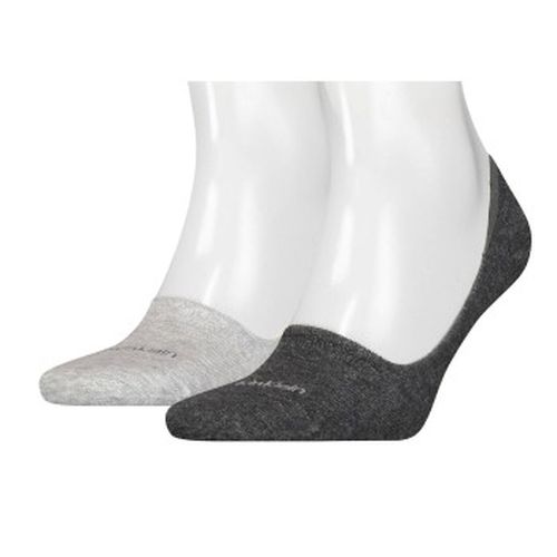 Calvin Klein 2P Lucca No Show Sock Dunkelgrau Gr 39/42 Herren - Calvin Klein Legwear - Modalova