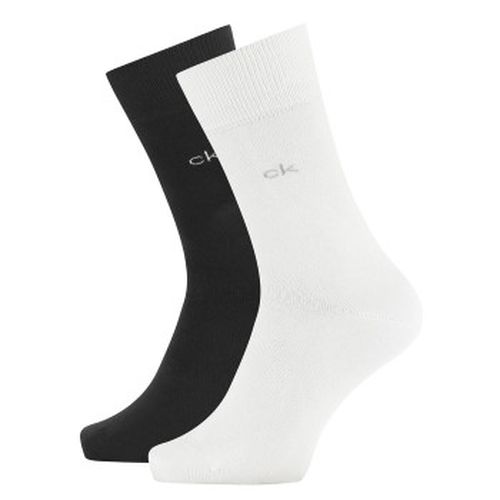 Calvin Klein 2P Carter Casual Flat Knit Sock Schwarz/Weiß Gr 39/42 Herren - Calvin Klein Legwear - Modalova