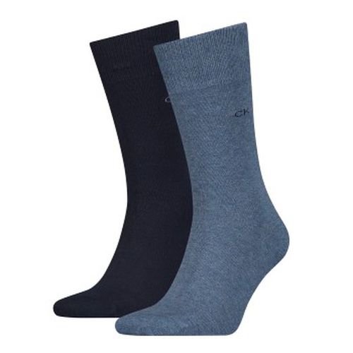 Calvin Klein 2P Carter Casual Flat Knit Sock Marine/Blau Gr 39/42 Herren - Calvin Klein Legwear - Modalova