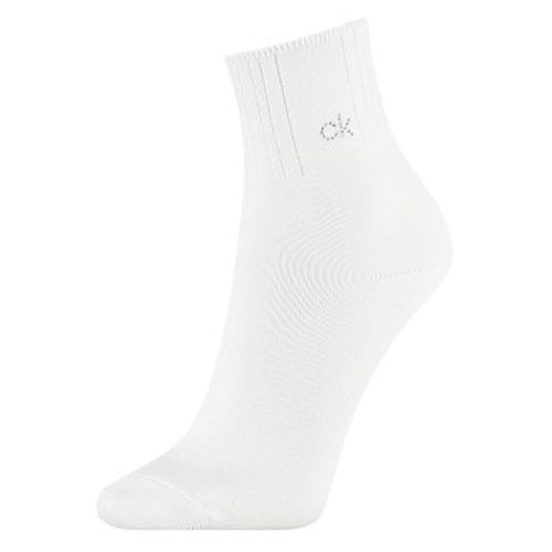Calvin Klein Allison Anklet Crystal Logo Sock Weiß Strl 37/41 Damen - Calvin Klein Legwear - Modalova