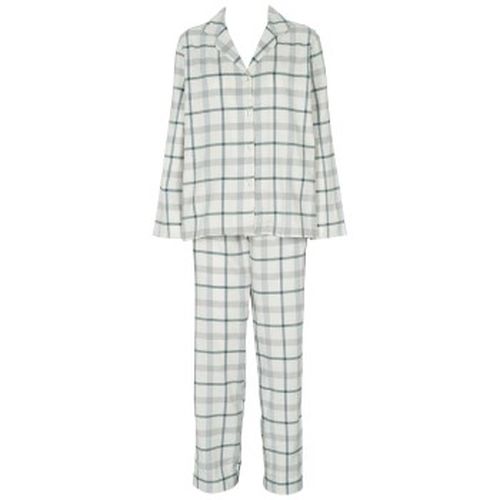 Check Flannel Pyjama Blau/Weiß Baumwolle Medium Damen - Missya - Modalova