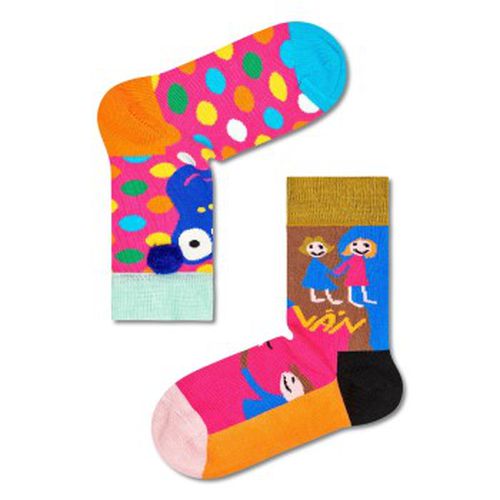 Rock Your Socks Friend Kids Sock Rosa Muster Baumwolle 7-9 år Kinder - Happy socks - Modalova