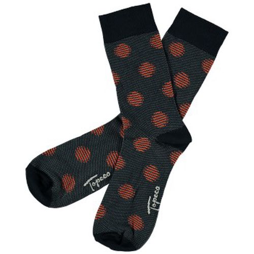Men Cotton Trend Pattern Sock Rot Muster Gr 45/48 Herren - Topeco - Modalova