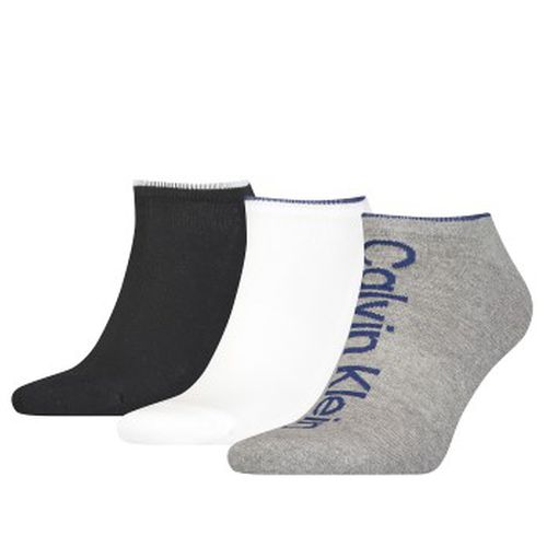 Calvin Klein 3P Men Athleisure Sneaker Socks Grau/Schwarz One Size Herren - Calvin Klein Legwear - Modalova