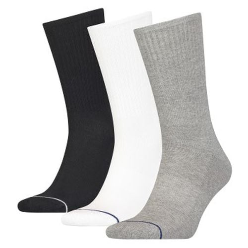 Calvin Klein 3P Athleisure Crew Socks Grau/Schwarz One Size Herren - Calvin Klein Legwear - Modalova