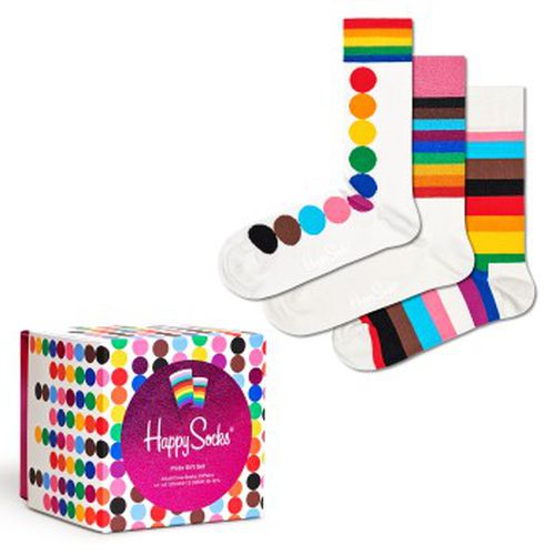 P Pride Print Gift Box Weiß Baumwolle Gr 41/46 - Happy socks - Modalova