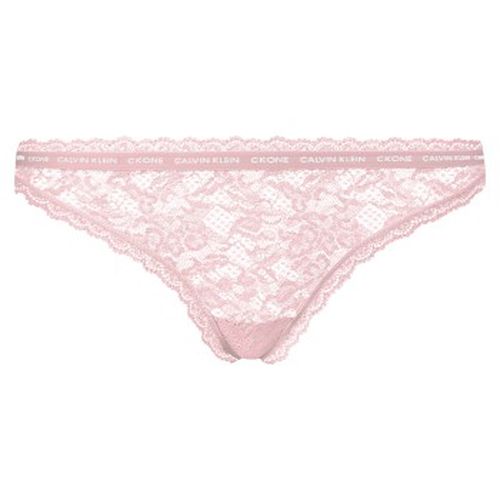 P CK One Lace Thong Hellrosa Nylon Small Damen - Calvin Klein - Modalova