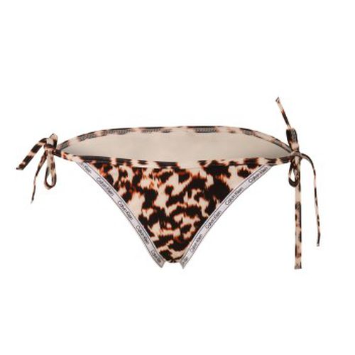 Core Logo Tape Tie Side Bikini Brief Braun gemustert Small Damen - Calvin Klein - Modalova