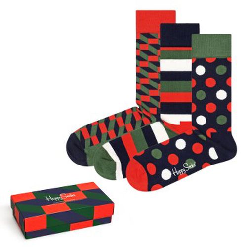 P Classic Holiday Gift Box Rot/Grün Baumwolle Gr 41/46 - Happy socks - Modalova
