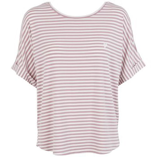 Softness Stripe SS T-shirt Lila Modal Small Damen - Missya - Modalova