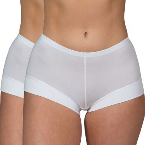 Trofe Bamboo Solids Boxer Brief 2P Weiß Bambus Small Damen - Trofé - Modalova