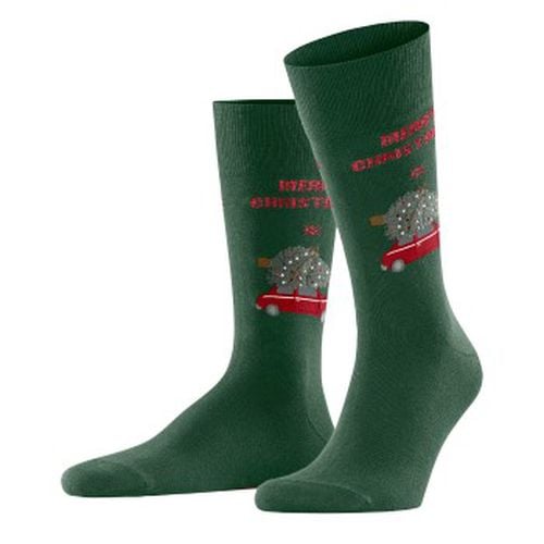 X-mas Car Sock Dunkelgrün Gr 40/46 Herren - Burlington - Modalova