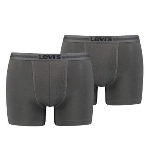 P Tencel Boxer Brief Dunkelgrau Lyocell Small Herren - Levis - Modalova