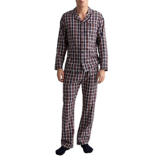 Woven Cotton Check Pajama Set Blau/Orange X-Large Herren - Gant - Modalova