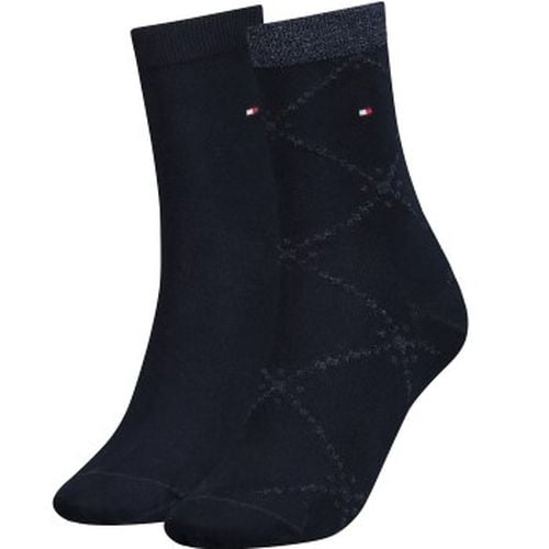 Tommy Hlfiger Women Graphic Argyle Sock 2P Marine Gr 35/38 Damen - Tommy Hilfiger Legwear - Modalova