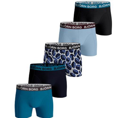 P Cotton Stretch Boxer 1566 Blau Baumwolle Large Herren - Björn Borg - Modalova