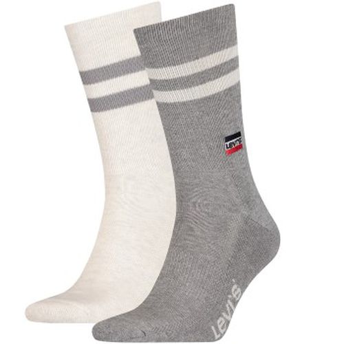 P Sport Stripes Retro Regular Cut Sock Weiß/Grau Gr 39/42 - Levis - Modalova