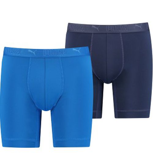 P Sport Microfiber Long Boxer Blau Polyester X-Large Herren - Puma - Modalova