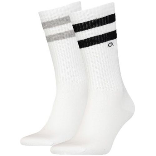 Calvin Klein 2P Stripe Socks Weiß Gr 39/42 Herren - Calvin Klein Legwear - Modalova