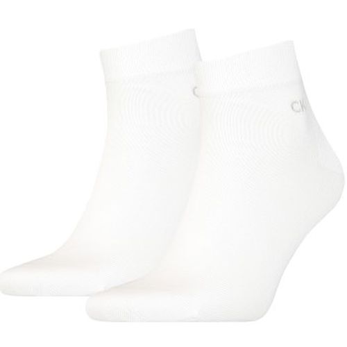 Calvin Klein 2P Quarter Socks Weiß Gr 39/42 Herren - Calvin Klein Legwear - Modalova
