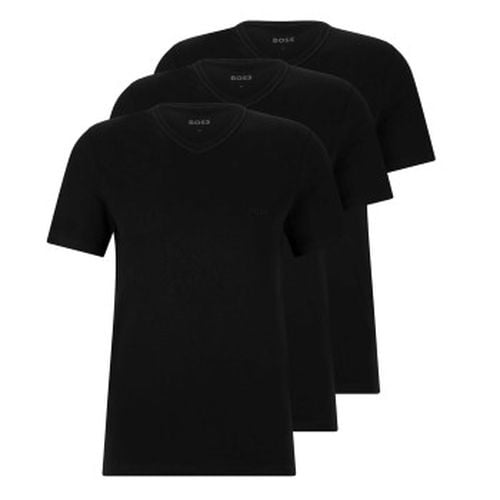 P V-Neck Classic T-shirt Schwarz Baumwolle Medium Herren - BOSS - Modalova