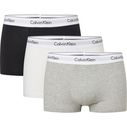 P Modern Cotton Stretch Trunk Weiß/Grau Baumwolle Small Herren - Calvin Klein - Modalova